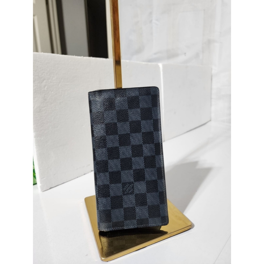 Louis Vuitton 2013 Damier Infini Brazza Wallet Grey/Black